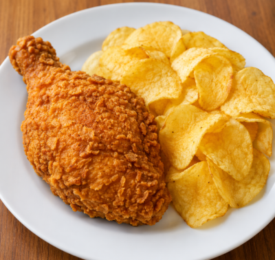 1 Pc Chicken with Chips