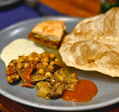 Garlic Mushroom Puri
